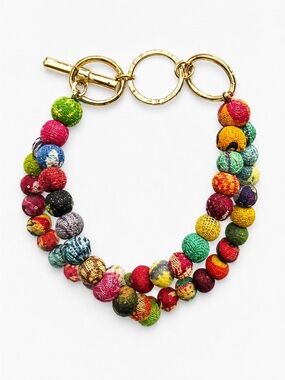 Kantha Toggle Bracelet